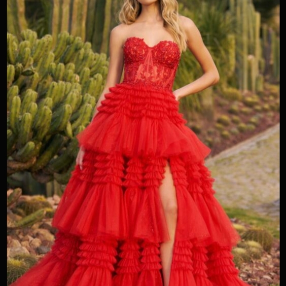 Sherri Hill Dresses & Skirts - Sherri Hill 55682 Elegant Pink Strapless Dress